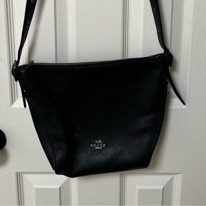 Coach Purse, Black, with Long Strap
